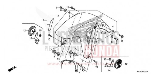 FRONT FENDER NC750SDG de 2016